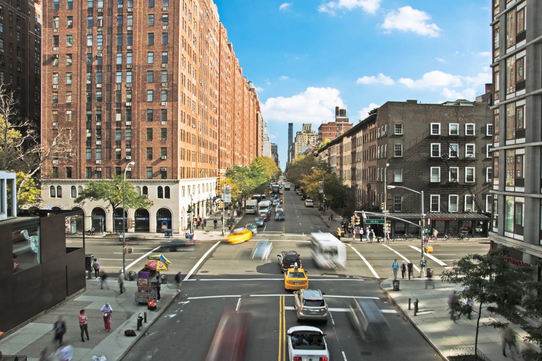 New York City avenue seen from above